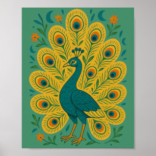 Peacock Poster