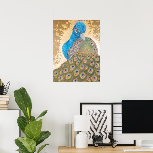 Peacock Poster (Thuiskantoor)