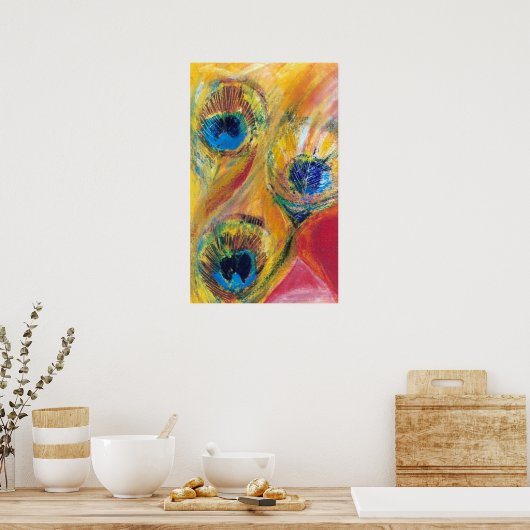 Peacock Poster (Keuken)