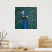 Peacock-Poster Poster (Keuken)