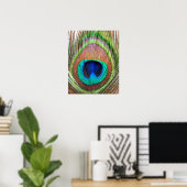 Peacock-Poster Poster (Thuiskantoor)