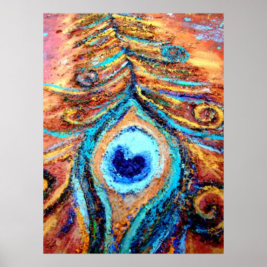 Peacock-Poster Poster (Voorkant)