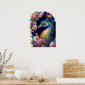 Peacock-Poster Poster (Keuken)
