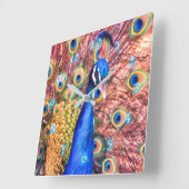 PEACOCK POWER SHOWOFF VIERKANTE KLOK (Hoek)