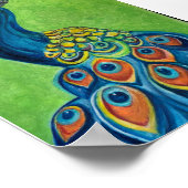 Peacock Premium Canvas Poster (5x7) (Hoek)