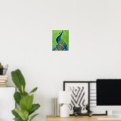 Peacock Premium Canvas Poster (8x10) (Thuiskantoor)