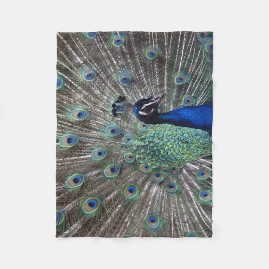 Peacock Pride Fleece Deken (Voorkant)