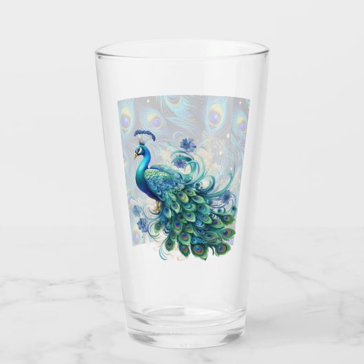 Peacock Pride Glas (Achterkant)