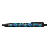 Peacock Pride Zwarte Inkt Pen (Bovenkant)