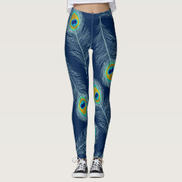 Peacock Print Leggings