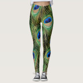 Peacock Print Pattern Legging (Voorkant)