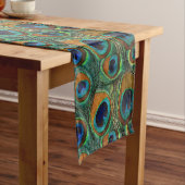  Peacock Print Table Runner Korte Tafelloper (Voorbeeld)