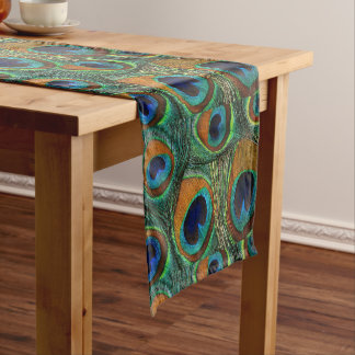  Peacock Print Table Runner Korte Tafelloper