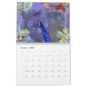Peacock Printed Art Wall Agenda 2014 Kalender (Jan 2026)