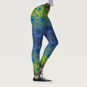 Peacock Prism Stijlvolle Multicolour Gradient Abst Leggings (Rechts)