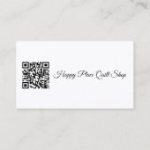 Peacock Quilt Volledig  Biz Kaarten Visitekaartje (Achterkant)