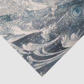 Peacock Regal Waterverf Decoupage Vogelkunst Tissuepapier (Detail)