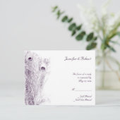 Peacock Regency in Paarse Respons Kaart (Staand voorkant)