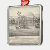 Peacock res, Willow Glen Metalen Ornament (Links)
