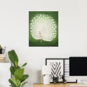 Peacock, Retro Japans Poster (Thuiskantoor)