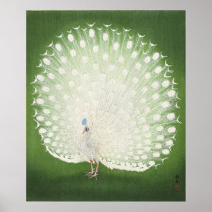 Peacock, Retro Japans Poster