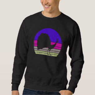 Peacock Retro Peacock Silhouette Cute Bird Trui