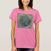 Peacock Ringer Bird T-Shirt (Voorkant)