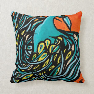 Peacock Rising Pillow Kussen