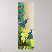 Peacock Roaring 20's Chandelier Wedding Poster (Voorkant)