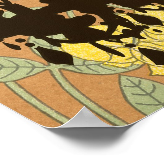 Peacock Roaring 20's Gatsby Wedding Poster (Hoek)