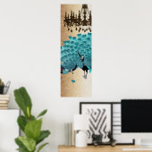 Peacock Roaring 20's Wedding Poster (Thuiskantoor)