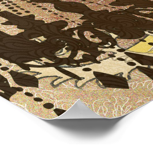 Peacock Roaring 20's Wedding Poster (Hoek)