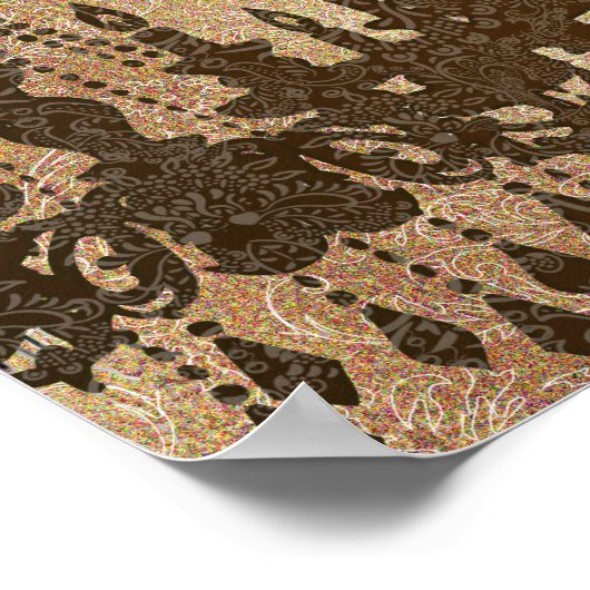 Peacock Roaring 20's Wedding Poster (Hoek)