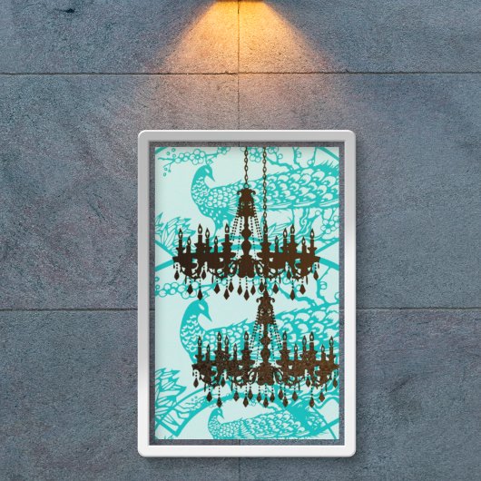 Peacock Roaring 20's Wedding Poster