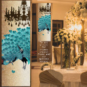 Peacock Roaring 20's Wedding Poster