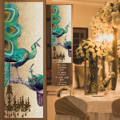 Peacock Roaring 20's Wedding Poster