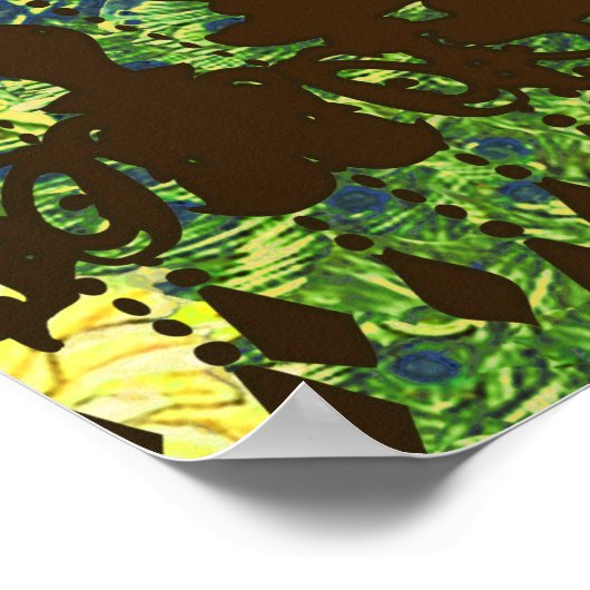 Peacock Roaring 20's Wedding Poster (Hoek)