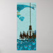 Peacock Roaring 20's Wedding Poster (Voorkant)