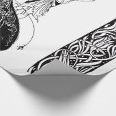 Peacock Rok Beardsley Art Nouveau Cadeaupapier (Hoek)