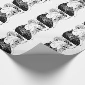 Peacock Rok Beardsley Art Nouveau Cadeaupapier (Hoek)