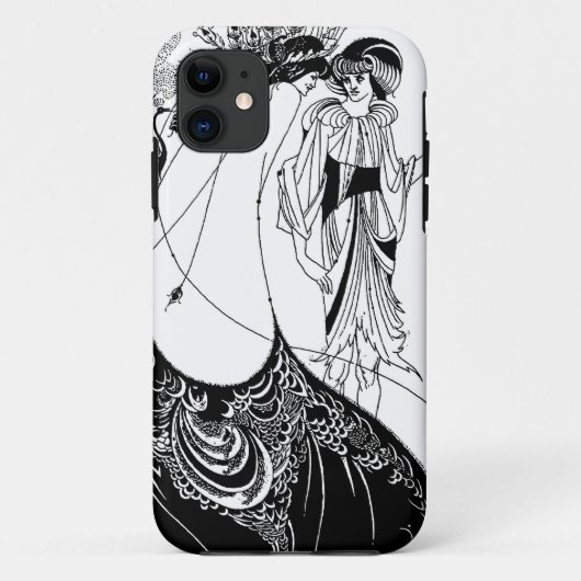 Peacock Rok Beardsley Art Nouveau Case-Mate iPhone Case (Achterkant)
