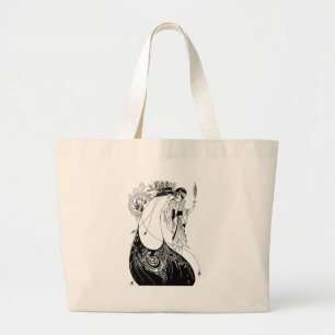 Peacock Rok Beardsley Art Nouveau Grote Tote Bag