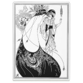 Peacock Rok Beardsley Art Nouveau Klembord (Achterkant)