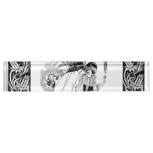 Peacock Rok Beardsley Art Nouveau Naambordje