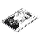 Peacock Rok Beardsley Art Nouveau Notitieboek (Linkerzijde)