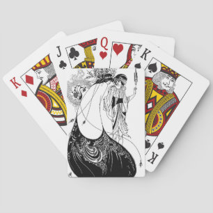 Peacock Rok Beardsley Art Nouveau Pokerkaarten