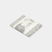 Peacock Rok Beardsley Art Nouveau Post-it® Notes (Schuin)