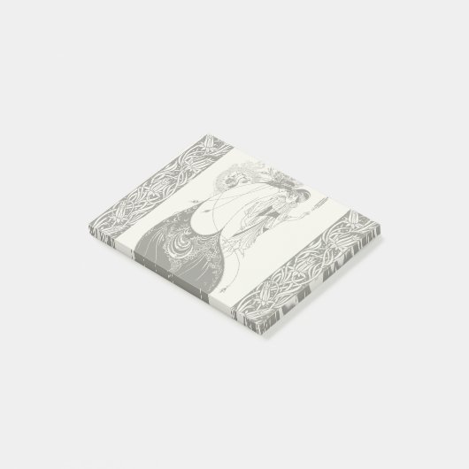 Peacock Rok Beardsley Art Nouveau Post-it® Notes (Schuin)