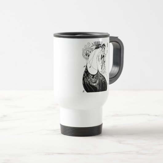 Peacock Rok Beardsley Art Nouveau Reisbeker (Voorkant rechts)