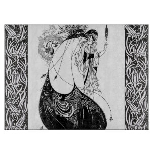 Peacock Rok Beardsley Art Nouveau Snijplank